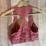 Free People  Women’s Galloon Racerback Lace Bralette in Pink size Small Photo 4