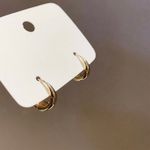 15mm Small Huggie Gold Hoop Earrings for Women Photo 1
