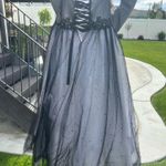 Camille La Vie  Black and White Studded Prom Dress Photo 1