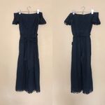 Chelsea28 NEW Off the Shoulder Eyelet Pom Jumpsuit Photo 3