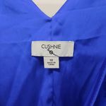 Cushnie Womens Dress Size 10 Blue Faux Wrap V Photo 7