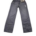 Levi's Levi’s Low Pro Stonewash Mid Rise Relaxed Straight Gray Bleach Splatter Size 28 Photo 1
