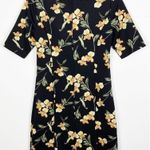 White House | Black Market Elbow-Sleeve Scuba Knit Dress Floral Size 8 Photo 0