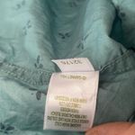 Garnet Hill  Cotton Blue Patterned Casual Button Down | Size 16 Photo 4