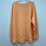 Athleta  Womens Coaster Luxe Waffle Sweatshirt 2XL Orange Long Sleeve Knit NWT‎ Photo 1