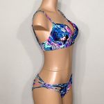 New. Strappy Tropical bra sized bikini set. 34/B Photo 4