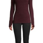 Cuddl Duds Climate Right by  Women's Plush Warmth Thermal Top Size Medium Photo 2