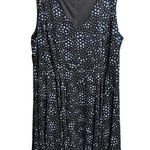 Torrid Dress Sleeveless Heart Print Black/ Blue Plus Size 24 V-neck Polyester Photo 0