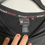 Spyder  active long sleeve fleece lined top thumb holes size large Photo 1