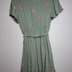 SO  Floral Green Wrap Dress Photo 2