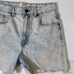 Cotton On  Blue High Straight Bermuda Distressed Jean Shorts Size 6 Photo 6