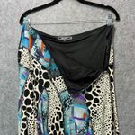 Vintage 90s Zashi Maxi Skirt Patchwork Handkerchief Artwear Abstract Boho S Blue Photo 4