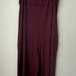Elloh Burgundy Pocket Detailed Overall Jumpsuit S Photo 0