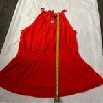 Worthington Orange Dressy Tank with Necklace Collar L Dopamine Corporate Siren Photo 5