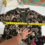 Juniper Blu Floral V Neck Sheer Sleeve Ruffle Boutique Mini Dress Womens Small Photo 5