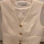 Endless Rose  White Cropped Blazer Vest Photo 0