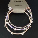 Fab Natasha set of 3 Rose Gold Bangle Bracelets Photo 1