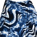 Chico's Chico’s Knit Kit Cerlean Skirt Blue Size 2/L Hankerchief Hem Swirl Twirl Photo 3