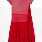 Rundholz Black Label Bubble Balloon Midi Dress In Red Chili Print Lagenlook Photo 0