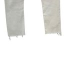 Mother Denim Insider Crop Step Fray Jeans Glass Slipper White Denim Size 26 Photo 12