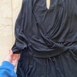 Deletta  NWOT Black Blouse Size Small Loose Fitting Photo 2