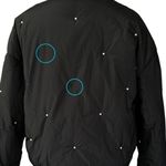 Sleeper  Faux Pearl‎ Puffer Cropped Jacket Black Size S/M Photo 10