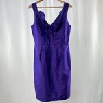 Lula Kate Silk Ruffle Formal Dress in Purple‎ Size 10 Purple Photo 1
