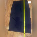 Liz Claiborne pull on black maxi midi skirt with side slit woman’s large NWT Photo 5