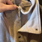 Moraine Lake Heather Gray Pullover with Button Accent Size L Photo 4
