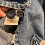 st. john's bay  Women's Denim Blazer Jacket Blue 1X Cotton Stretch Fitted Cottage Photo 7