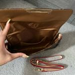NEW Chic Brown Vegan Leather Gold Chained Fashion Bag Photo 8