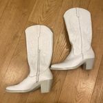 ROC Galveston High Western Boots in White Leather Size 7 Photo 1