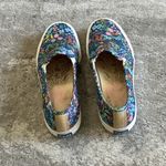 Keds  Shoes Womens 7 Rifle Paper Co Blue Double Decker Garden Party Floral SlipOn Photo 4