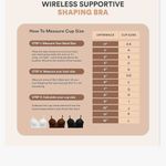 Truekind Everyday Comfort Straps Wireless Shaping Bra Chai M New (Jack #10024) Size M Photo 1