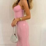 House Of CB  Loren Georgette Mermaid Gown in Pink Size Medium Photo 1