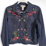 GW Jeans Co Vintage 90’s Embroidered Denim Jacket Blue Size M Photo 0