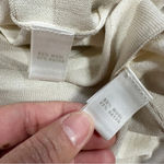 St. John  Wool Blend Striped Cardigan Sweater V-Neck Longsleeve in Ivory Black S Photo 10