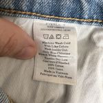 Everlane Denim Mini Skirt Blue Deconstructed Raw Hem Y2K Style Jean Skirt Sz 26 Photo 2