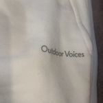 Outdoor Voices  Terry Jogger Pants Womens  White Pull On Pockets Logo size medium Photo 2