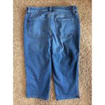 Talbots Medium Wash Pedal Pusher Cropped Stretch Denim Jeans Womens 8 Photo 6