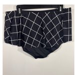 Spanx  Swim Skirt Black White Grid Flounce Plus Size 16 Swimsuit Bottom NWT Photo 1