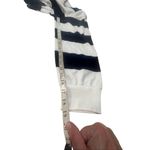 Charlotte Russe  Collard Stripped Crop Top Sz XL Black/Ivory NWT Photo 1