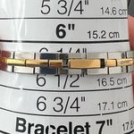 Seiko  Luxury Ladies Watch Two-Tone Bracelet Black Rectangular Dial Gold Markers Photo 12