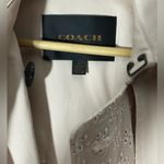 Coach (M) Eyelet Cotton Trench Coat Blush Pink Y2K Photo 12