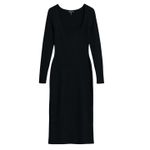 Rag and Bone  Asher Midi Dress Black Size Large Photo 1