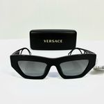 Versace  53mm Irregular Sunglasses VE4432U Black NEW Photo 8