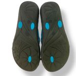 Okabashi Black and Bright Turquoise Blue Sandals Size Medium 6.5 Photo 1