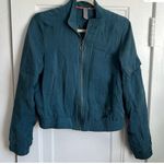 Sweaty Betty Blue Zip-Up Cargo Jacket Silky Pockets Small Photo 0