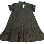 J.Crew  Women’s Amelia Shirt-dress in Cotton Poplin Black Size XS NWT #BY923 Photo 0