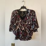 Style & Co  black and red lace back blouse size small Photo 1